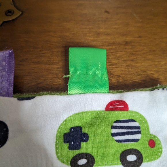 Taggies Green Tag Security Blanket,Soft Tag Blanket Lovey Toy - Picture 3 of 7